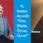 Görkəmli ziyalı Elman İslam oğlu Əliyevin vəfatından 5 il keçir…